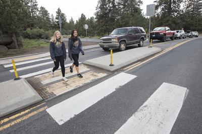 Students lobby for safer crosswalk near Pilot Butte Middle School (copy)