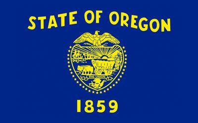 Flag of Oregon, USA