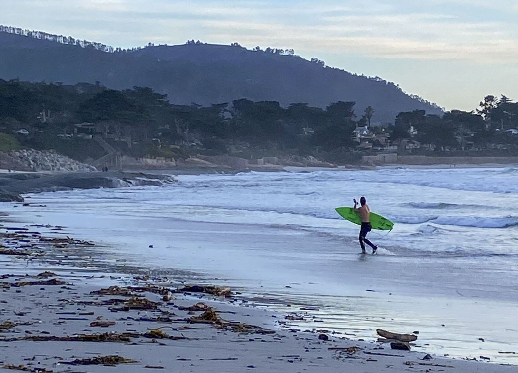 Surfing: On California's coast, humans ride out nature's rage