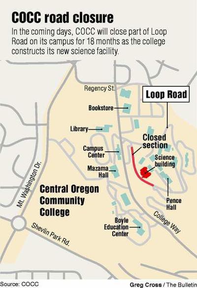 Road On Cocc Campus To Close Local State Bendbulletin Com