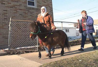 Miniature guide horse opens ‘whole world’ for blind woman