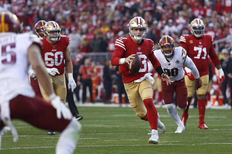 Purdy leads 49ers past Commanders 37-20 for 8th straight win, Ap