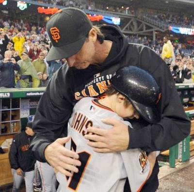 Former San Francisco Giants pitcher Randy Johnson elected to