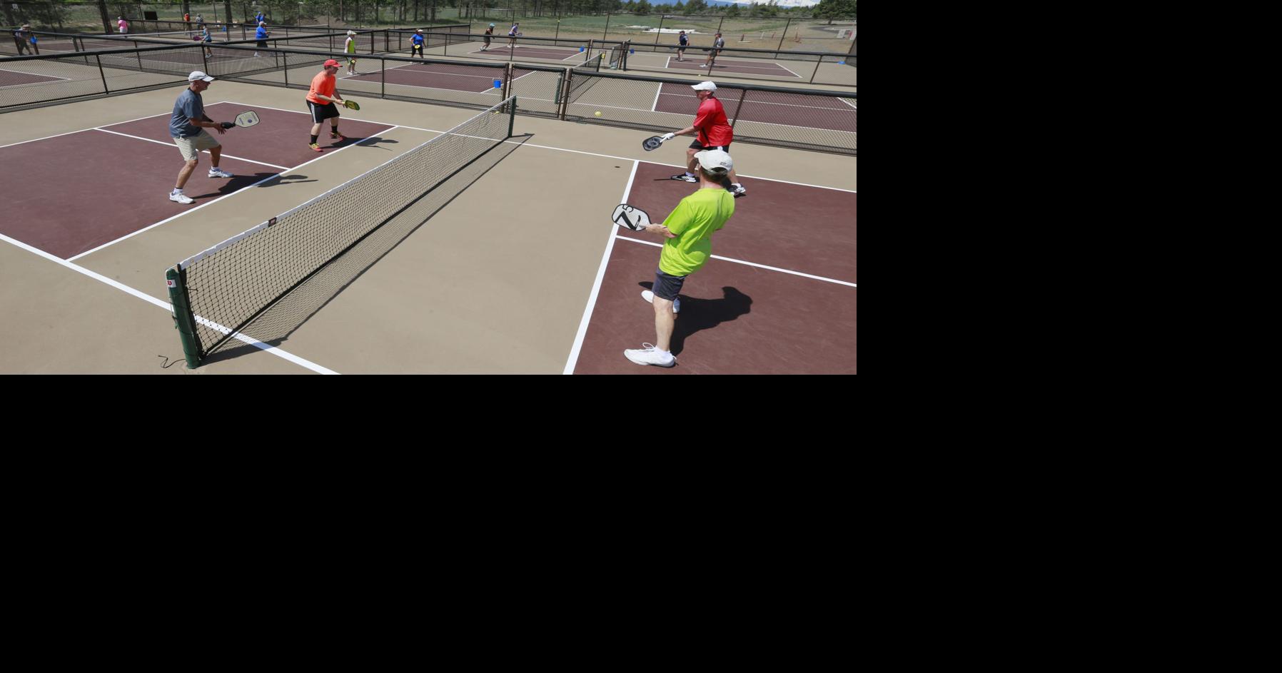 Pickleball players hit Pine Nursery courts Local State bendbulletin com