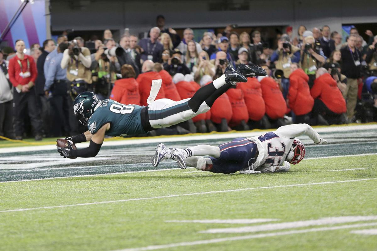 Zach Ertz Sports Illustrated Super Bowl Winning TD Cover photo