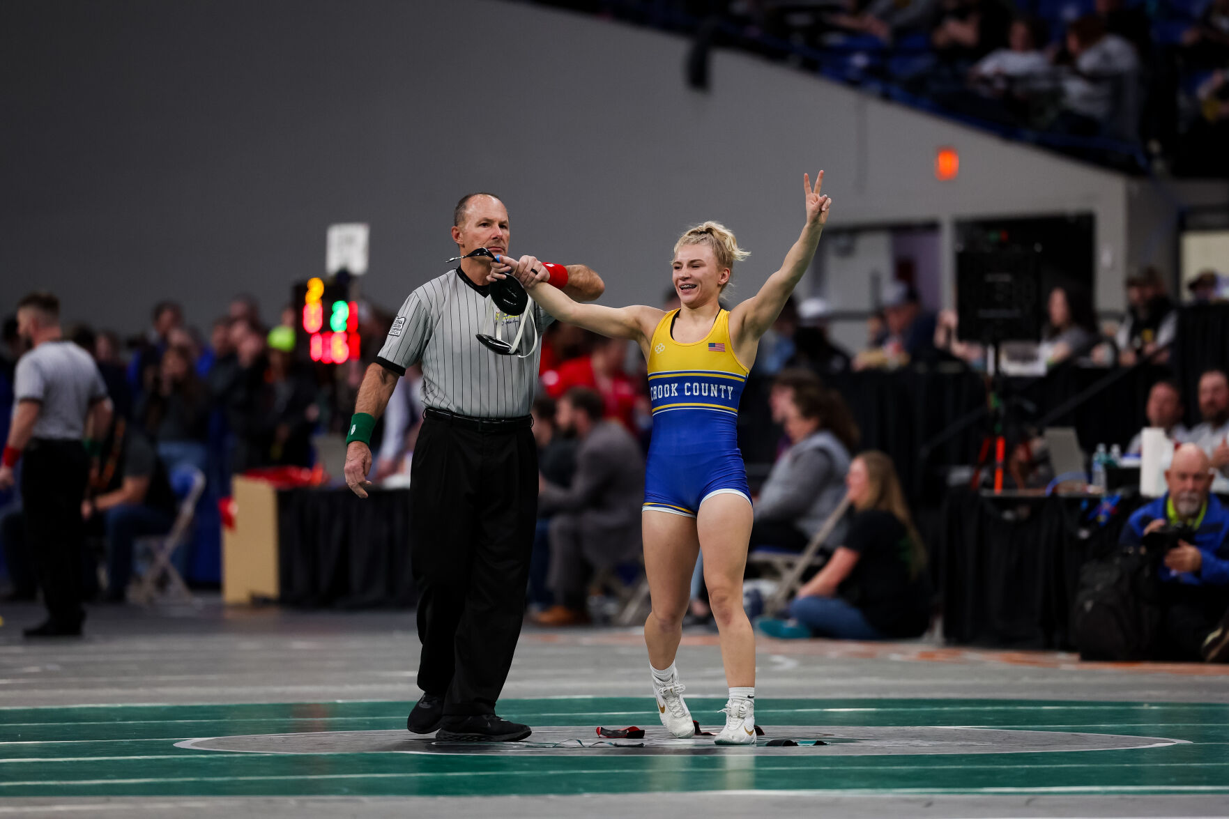 Results from boys and girls small school state wrestling Sports