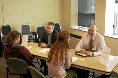 Students talk career goals with local professionals