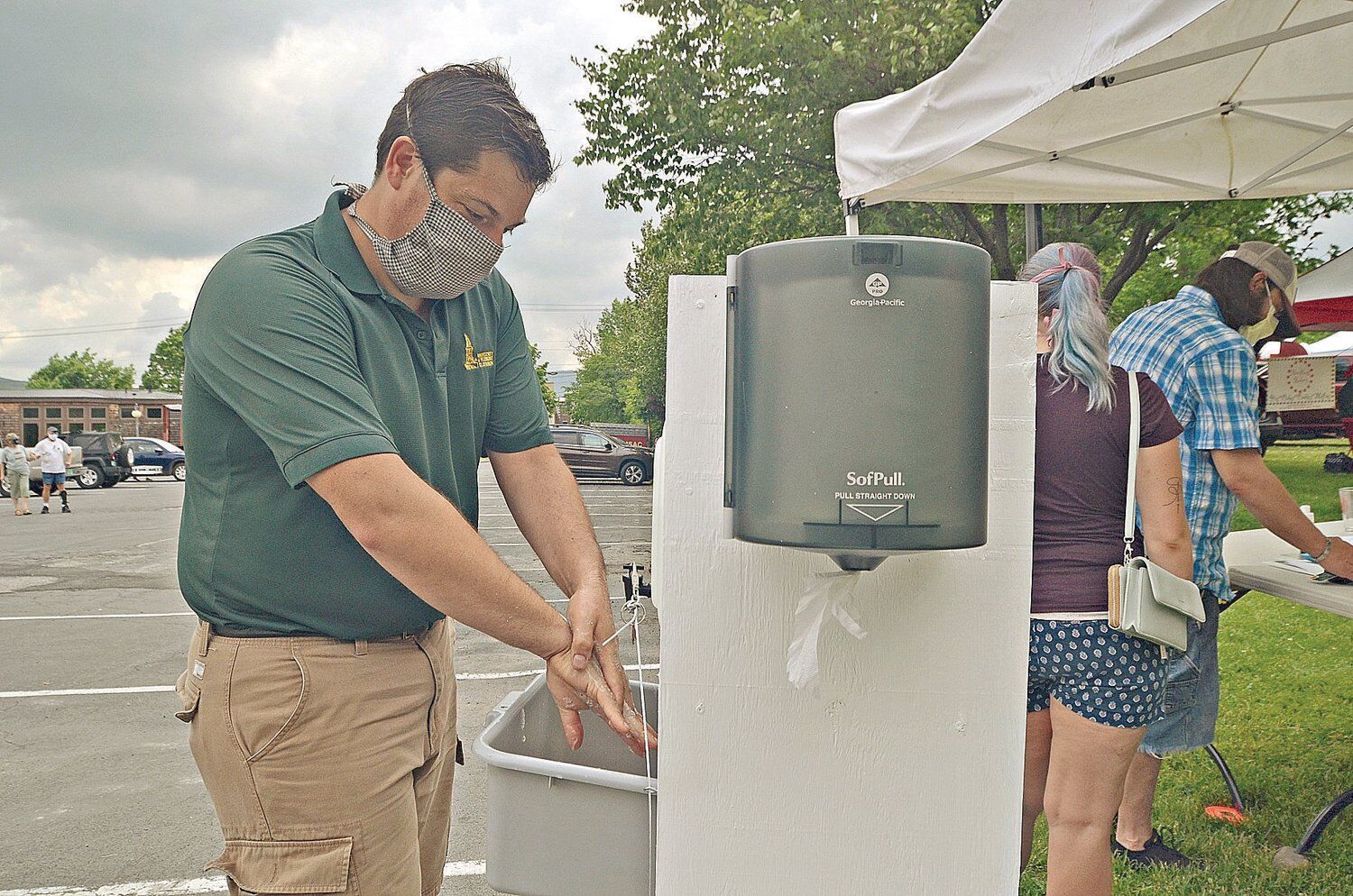 Hand washing station makes impression at Farmers Market Archives