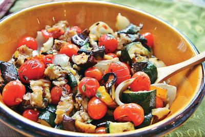 Outdoor grilled ratatouille creates lovely summertime dish
