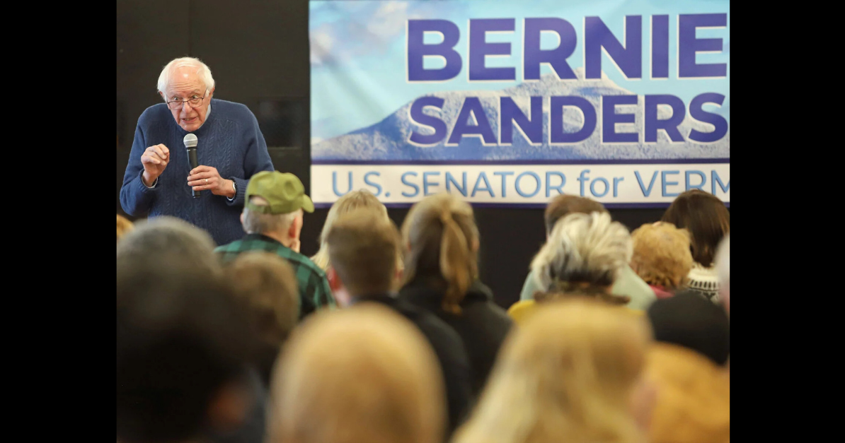 Bernie visits Bennington with holiday cheer, selfies, and support for local refugees