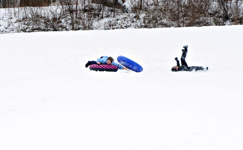 Tubing on the snow at Willow Park Local News