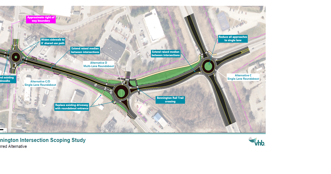 Board supports plan for 3 new Bennington roundabouts