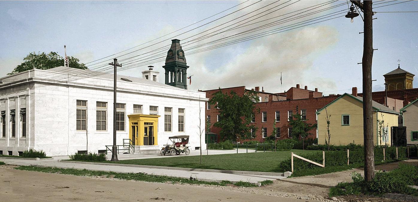 The Past Colorized Bennington Post Office Circa 1914 Entertainment Benningtonbanner Com