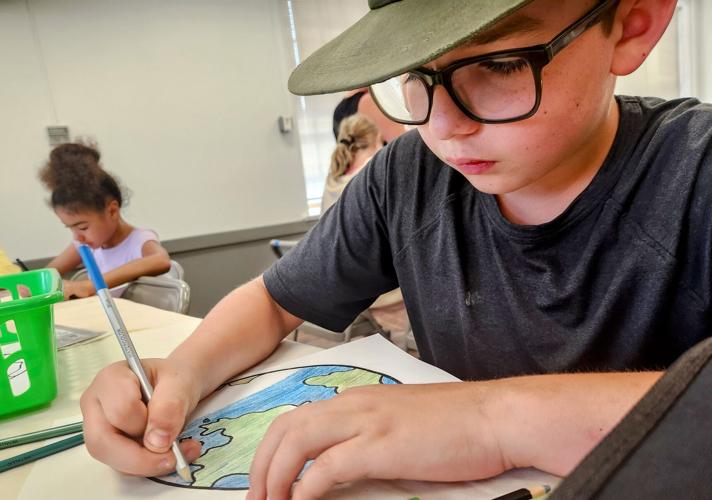 Youngsters 'color their world' at the Bennington Free Library | Local ...