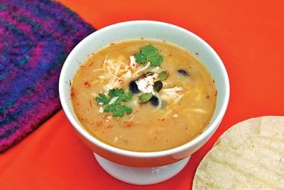 Tortilla soup is filling comfort food - that's ready fast