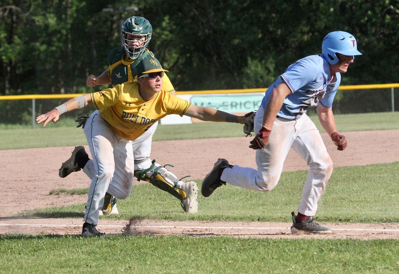 Baseball Dostal Burr and Burton blank North Country in playoff