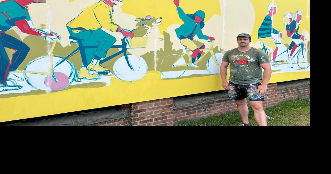 Bennington Bike Hub mural now visible on Benmont Ave. Local News
