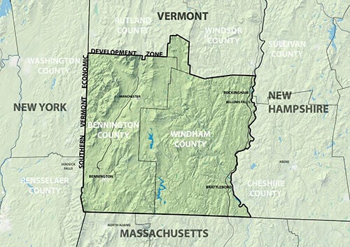 Map Of Southern Vermont Chamber Poll: Southern Vermont Businesses Optimistic | Business |  Benningtonbanner.com