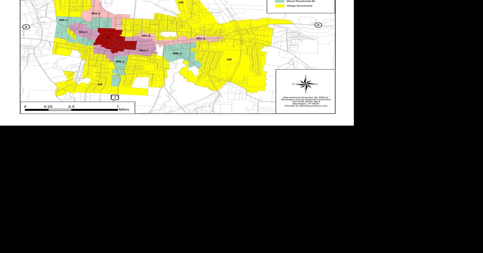 bennington zoning map