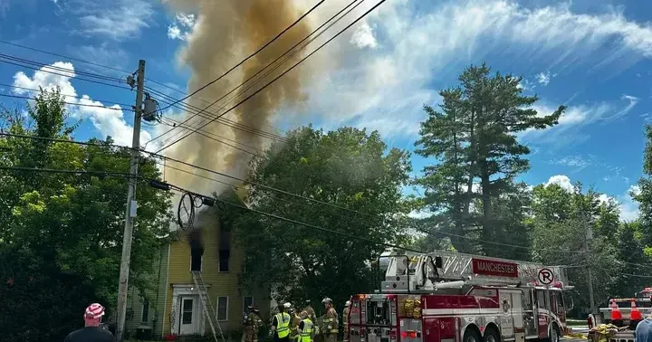 Structure fire guts Main Street home in Manchester