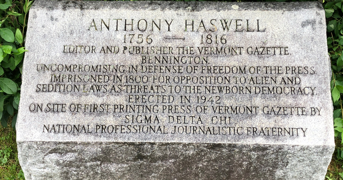 Local history: Remembering Anthony Haswell and his fight for free speech