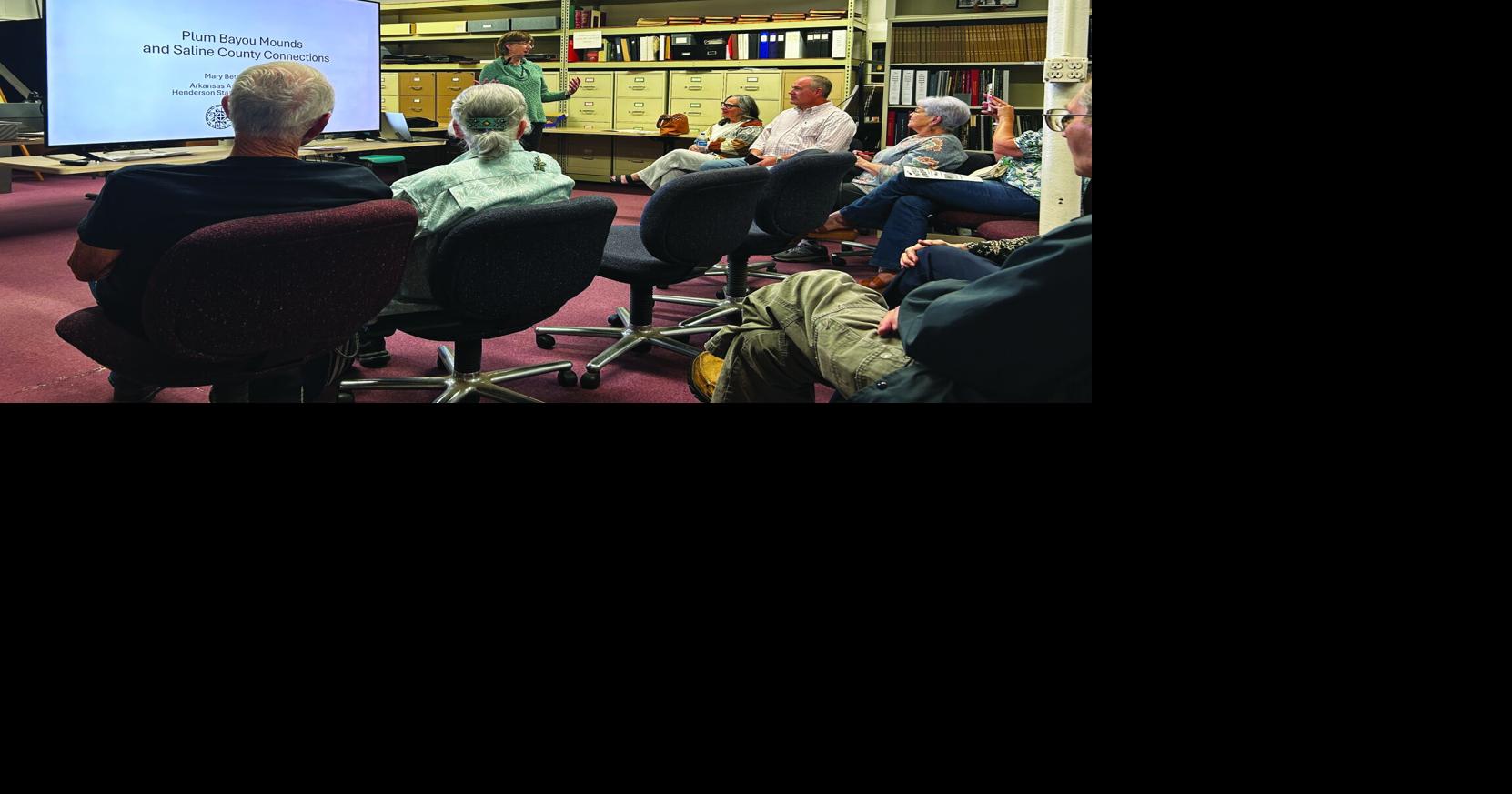 Archeologist highlights Plum Bayou culture, Saline County ties at history society meeting