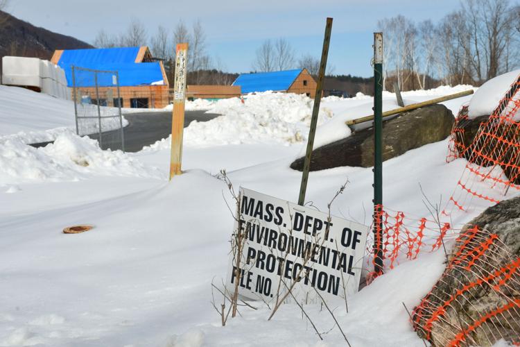 Construction at the Greylock Glen as seen from the road