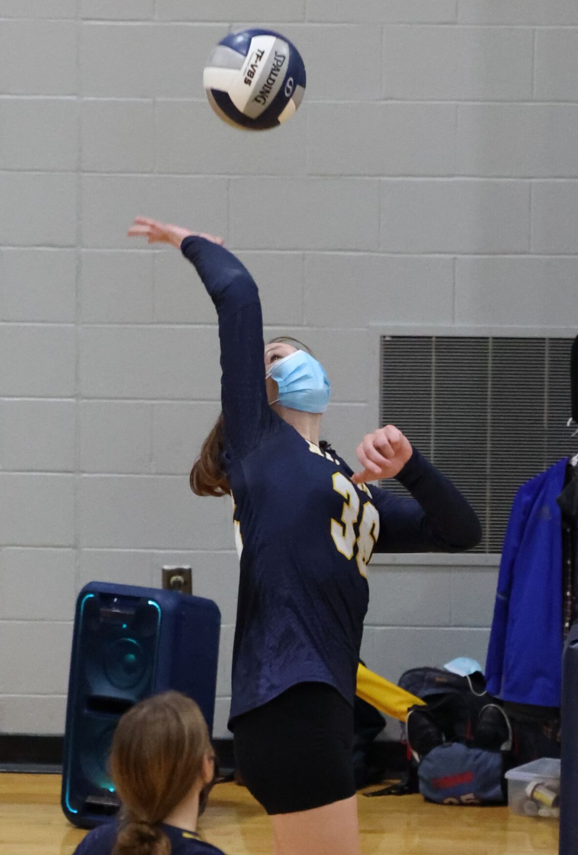 Mount Everett player hits a ball