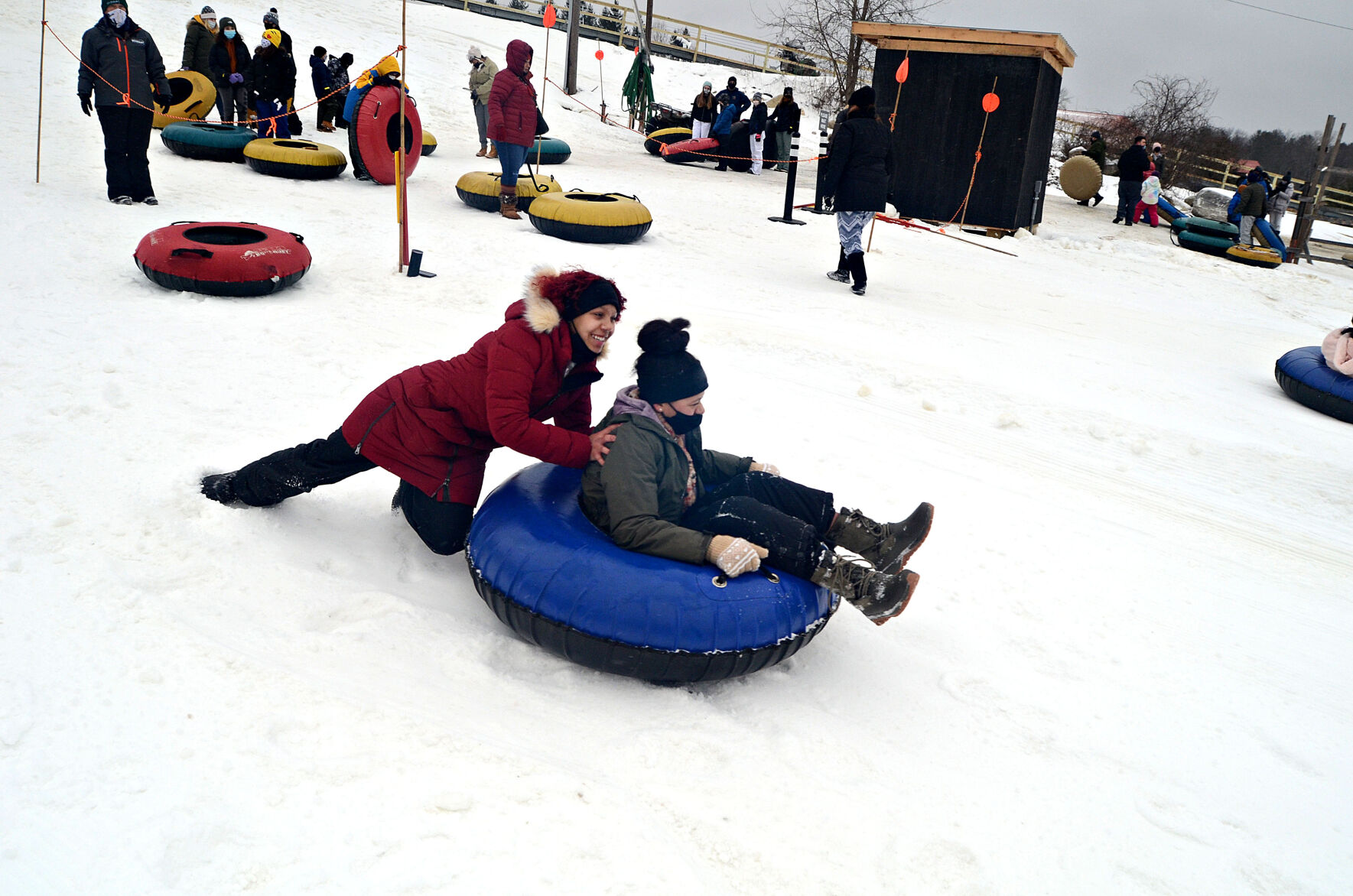 snow pants for tubing