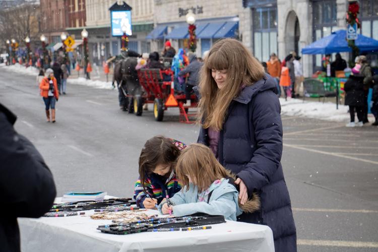 Coloring at winterfest