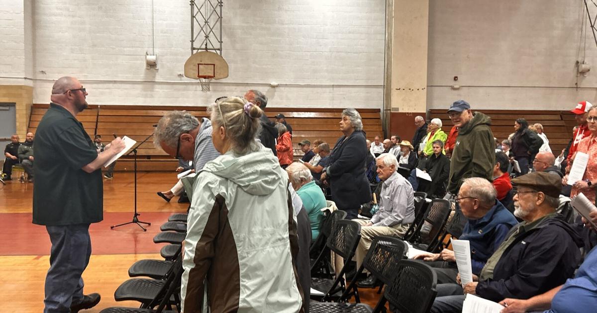 Adams town meeting members approve spending items, but dismiss citizen questions relating to Mount Greylock
