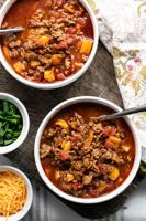 This 30-minute turkey and sweet potato chili is easy to prep, leaving plenty of time to cuddle with a new grandson