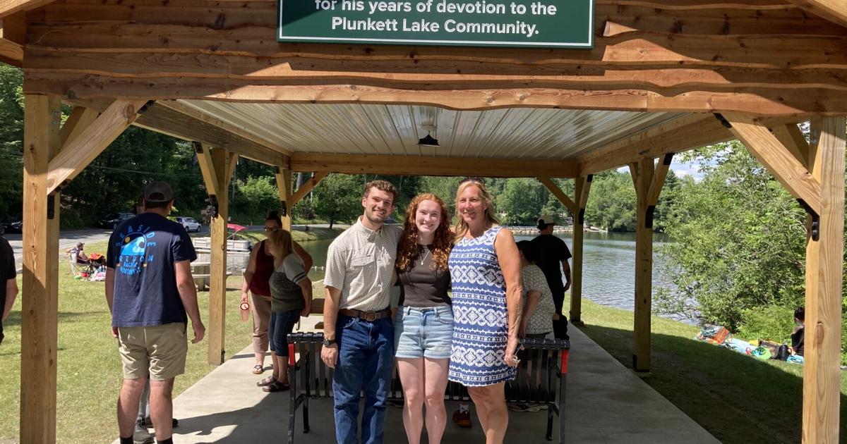 Plunkett Lake pavilion dedication