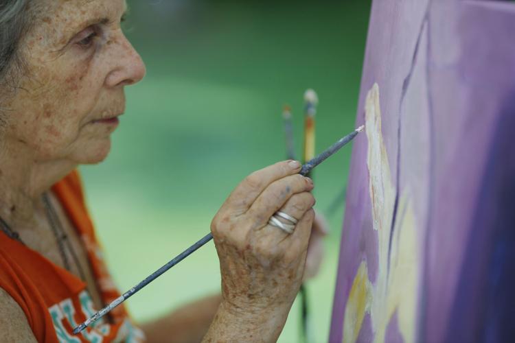Diane Firtell painting on canvas
