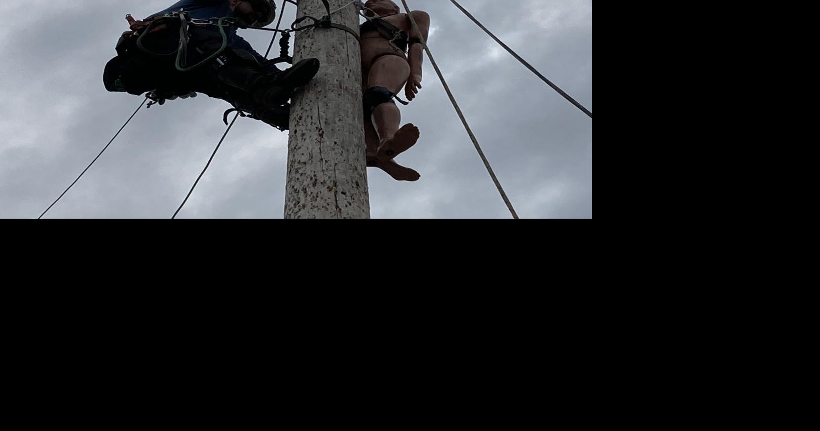 Eversource line workers practice for a Regional Rodeo that measures both safety and time