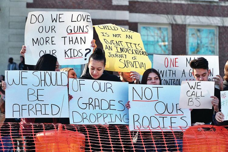 Students at Pittsfield's high schools rally for change in wake of Florida shooting (copy)
