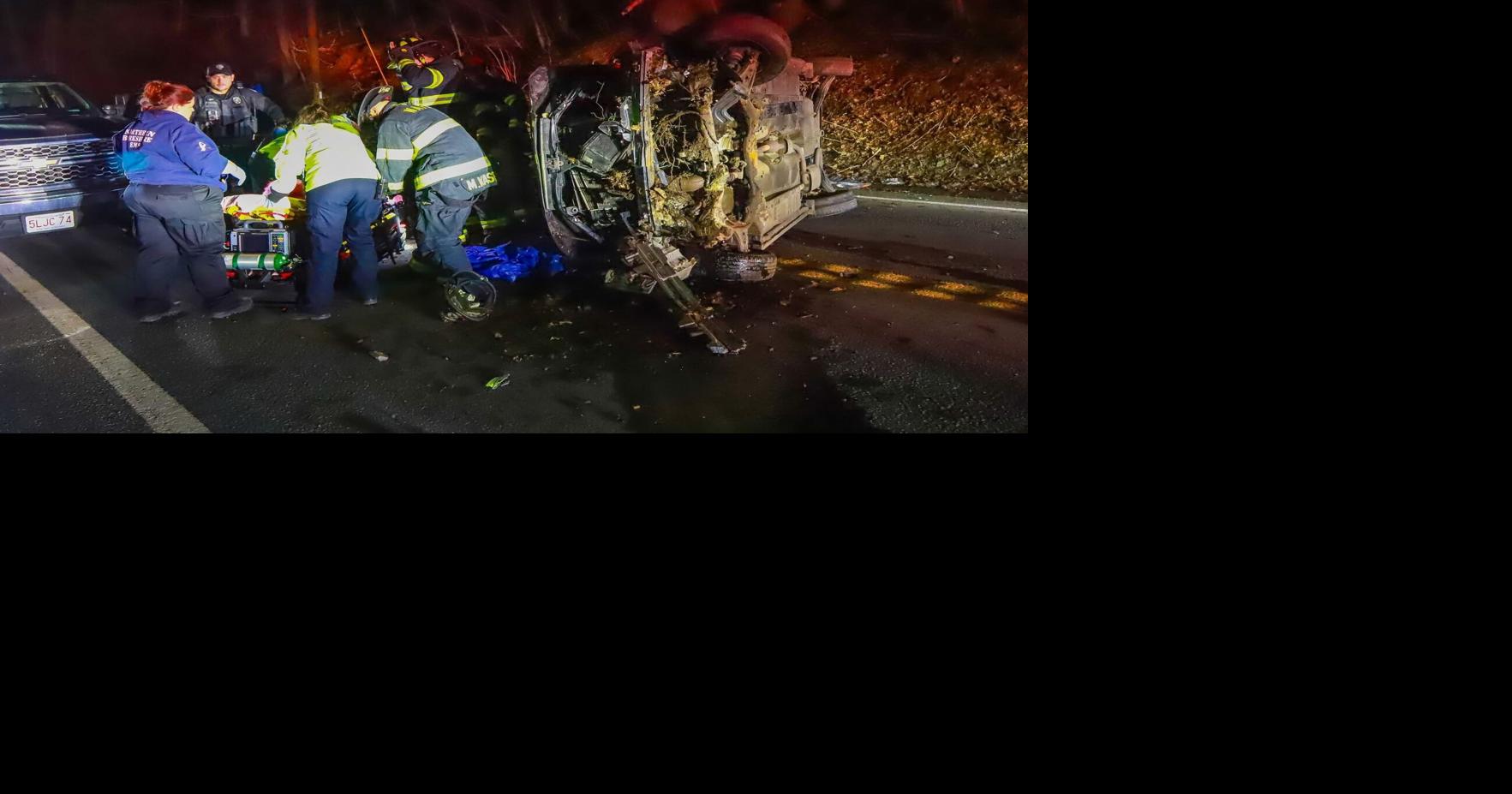 Driver hurt in rollover crash on Mohawk Trail in North Adams