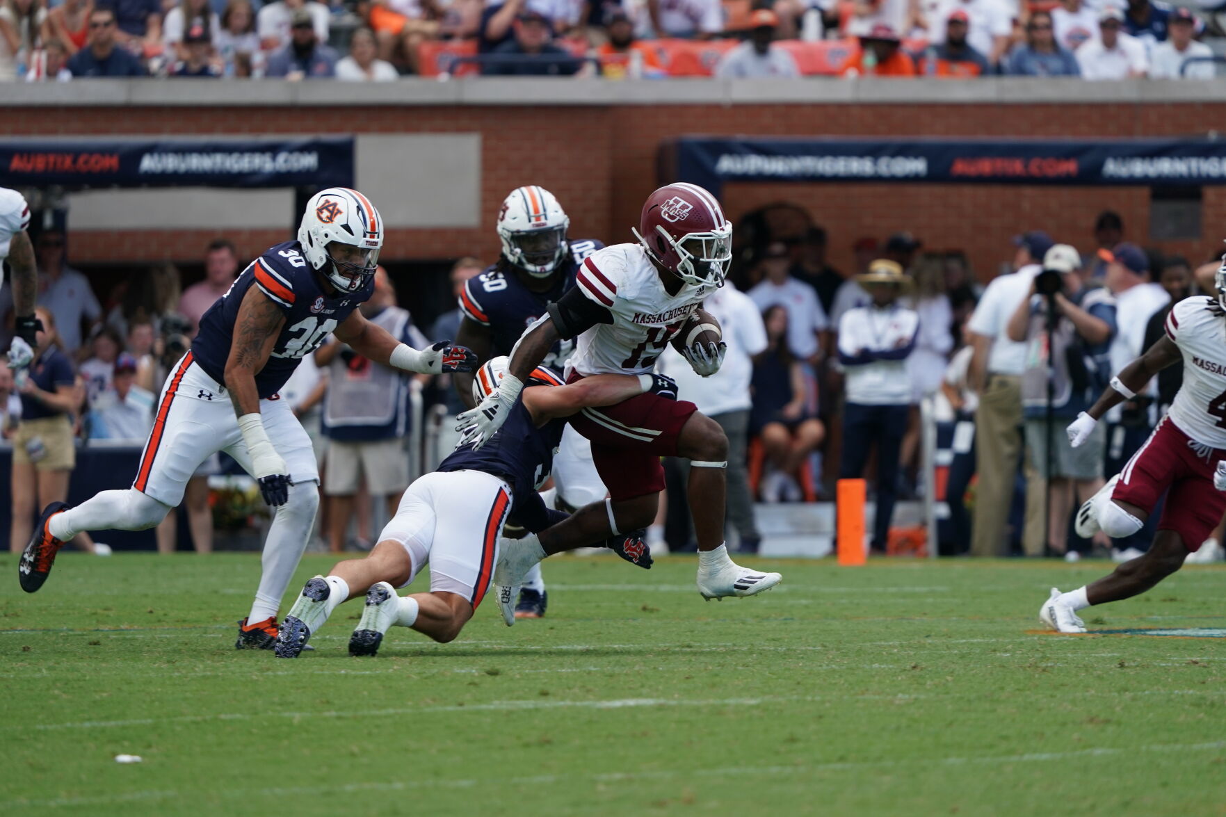 Kay'Ron Lynch-Adams stepping up as rushing leader for UMass