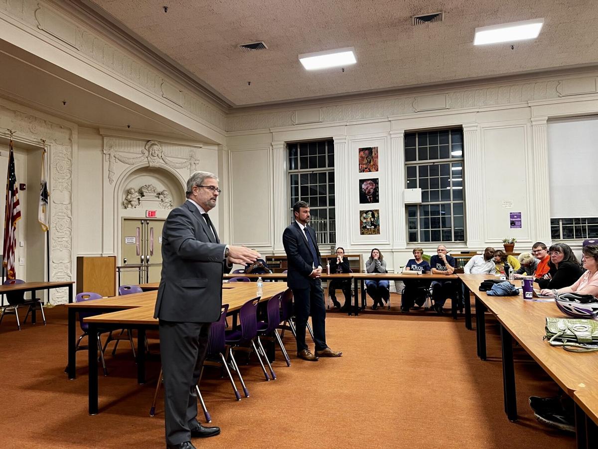 Mayoral candidates Peter Marchetti and John Krol pitch their vision of