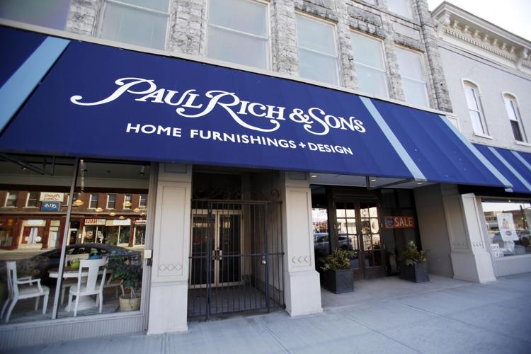Exterior of Paul Rich furniture store