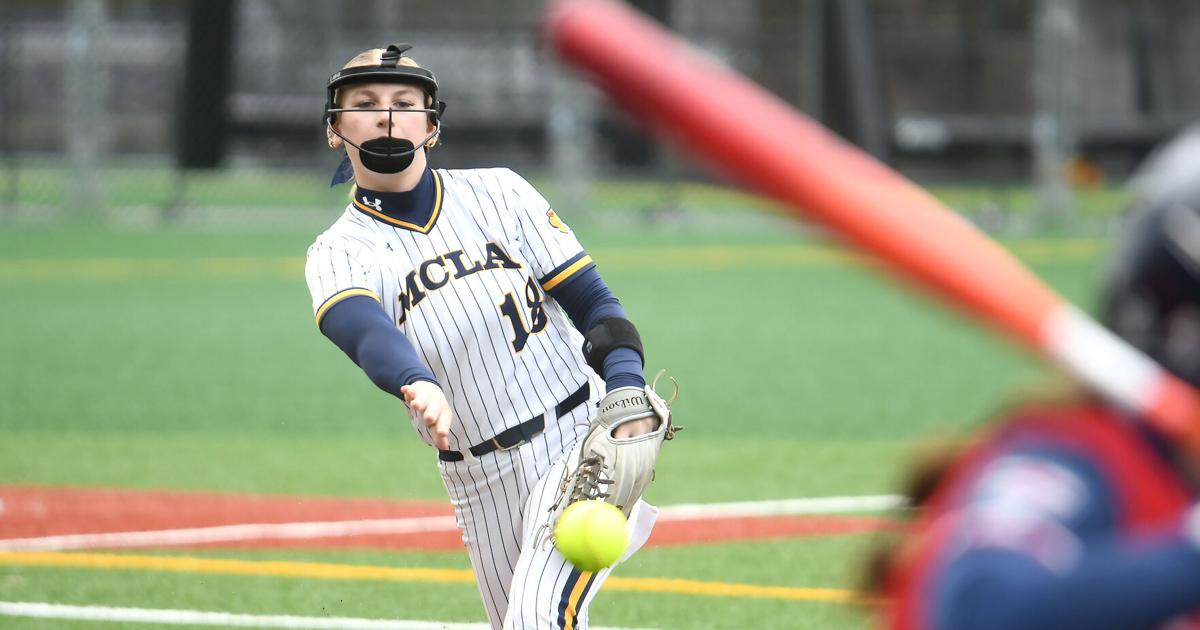 Photos: MCLA softball team host doubleheader against sNew England ...
