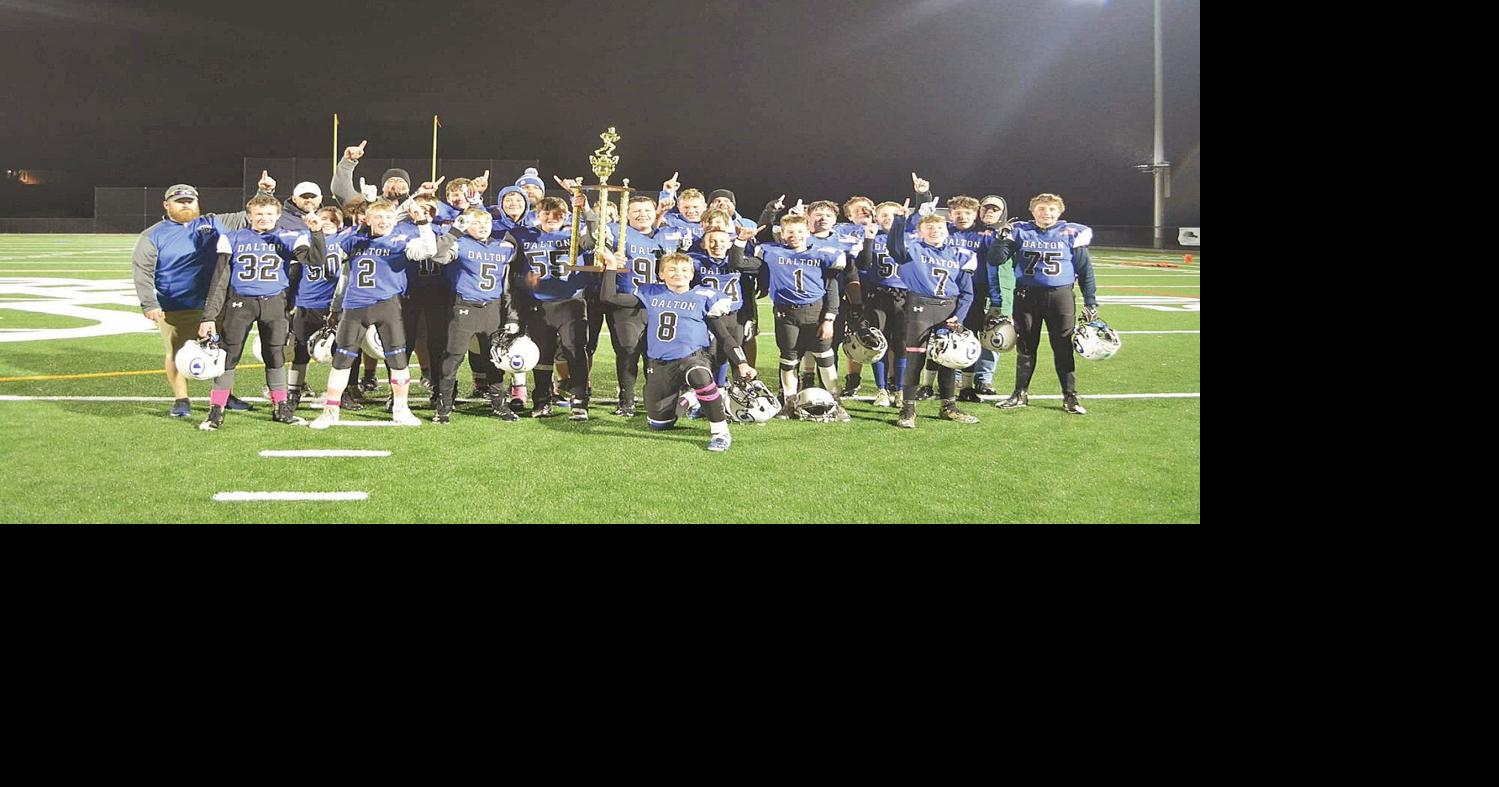 Dalton Youth Football celebrates winning 14U county title, and keeping