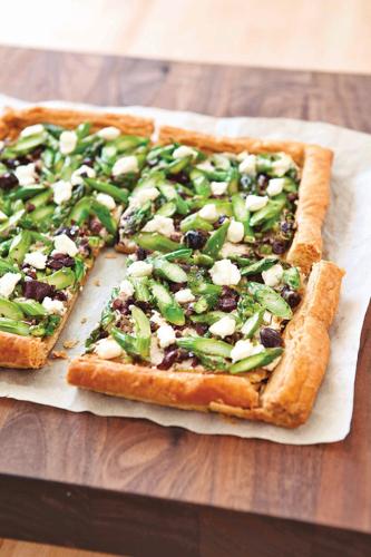 Asparagus tart is good for lunch, brunch or dinner