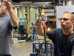 Glass blowing demonstration