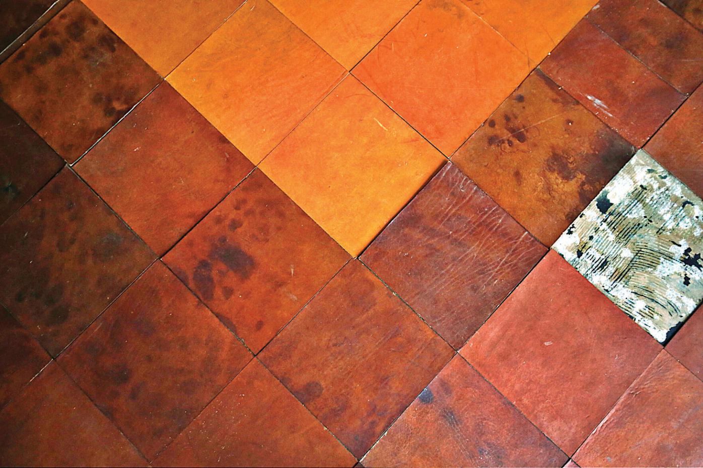 Replacing A Leather Floor, Leather Tile Flooring
