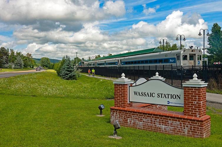 A view of the entrance to the Wassaic Train Station