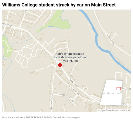 UPDATED: Williams College employee seriously injured after being hit by
