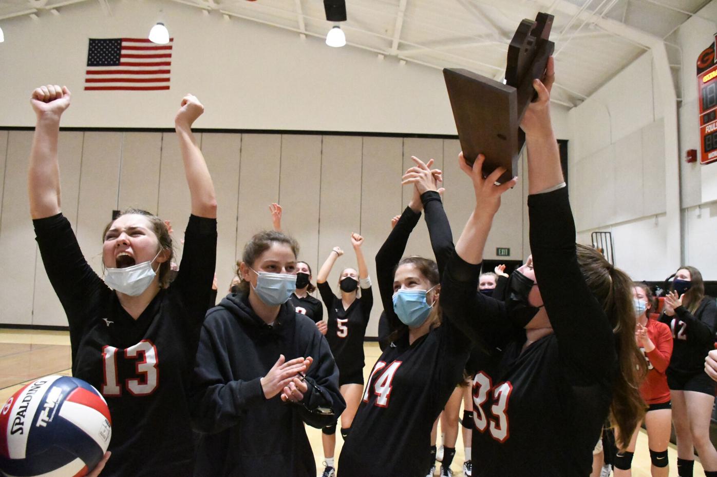Mount Greylock girls celebrate their win