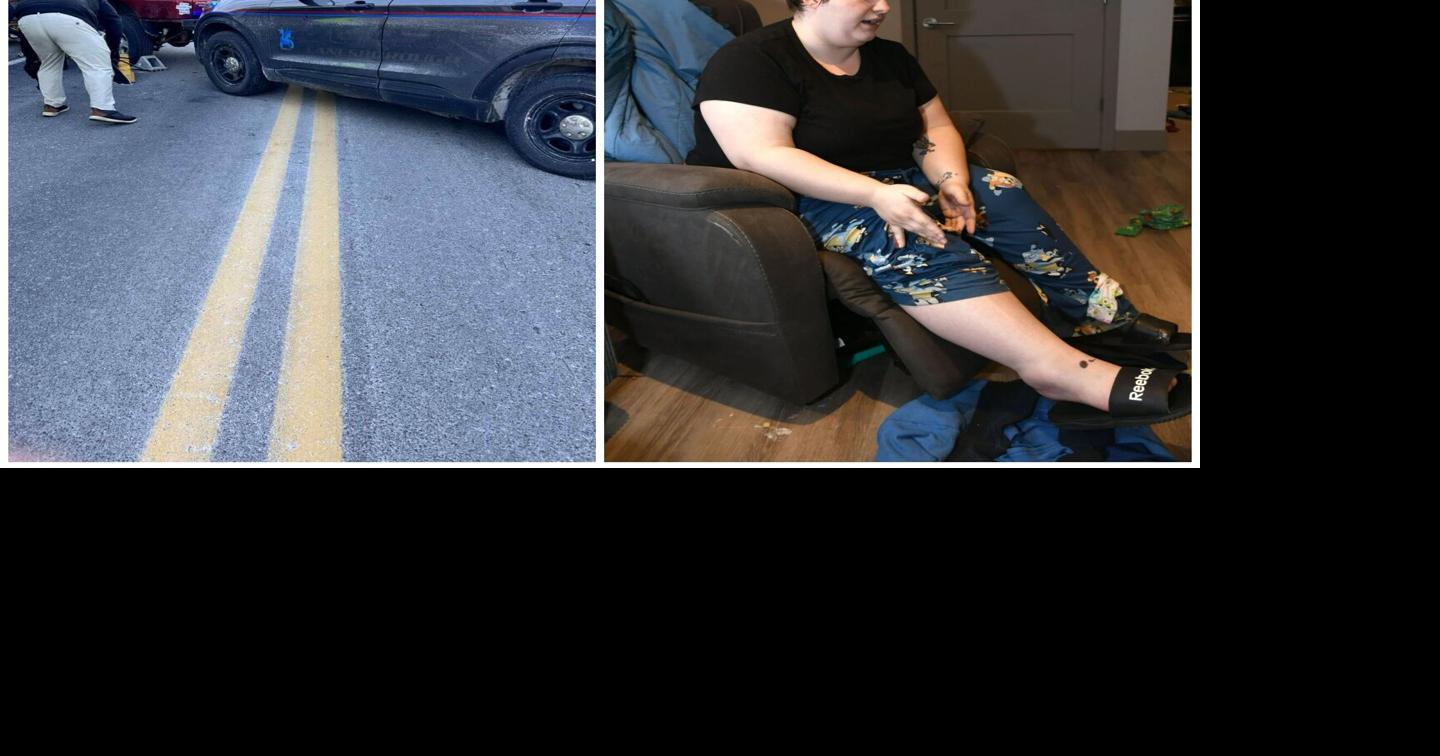 'I panicked.' Family’s morning commute turns into a nightmare when truck rolls onto mom's leg