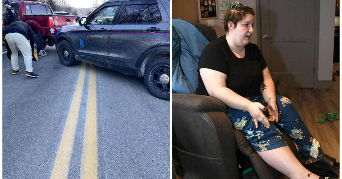 'I panicked.' Family’s morning commute turns into a nightmare when truck rolls onto mom's leg